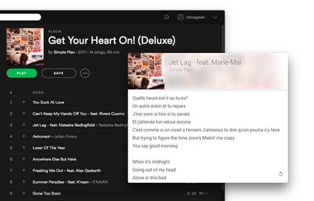 Letras De Canciones Spotify Mac