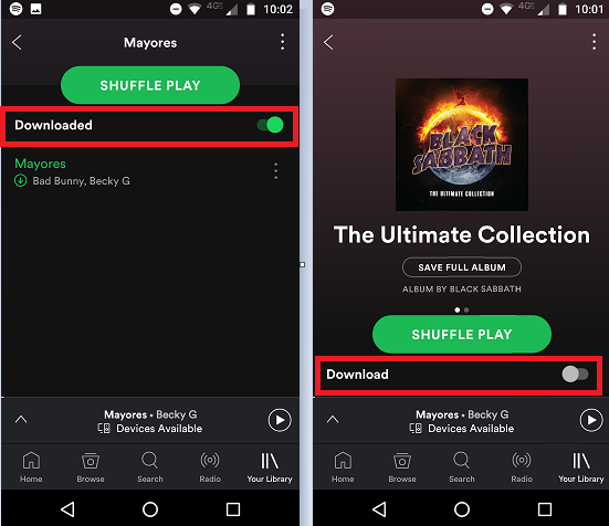 Can you download spotify songs to your pc